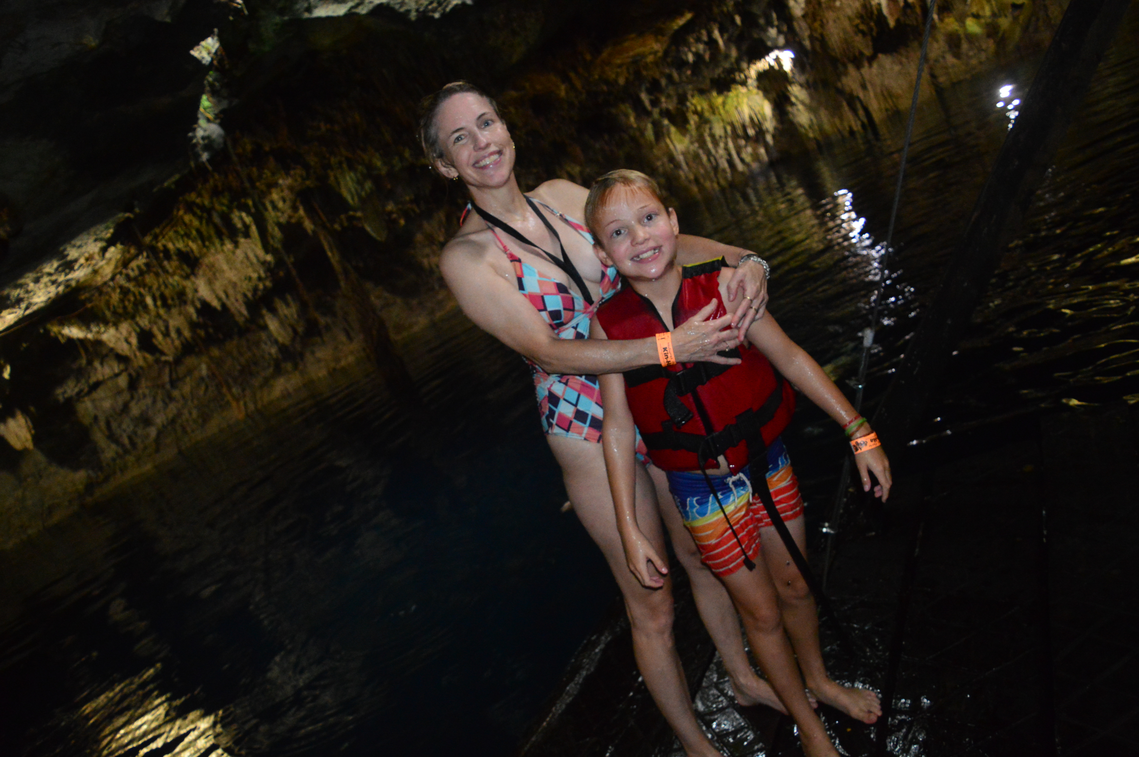 Natural freshwater at Kin-Ha Cenote on Ruta de los Cenotes in Puerto Morelos